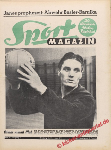 Sportmagazin Nr. 47, 23.11.1949 bis 29.11.1949