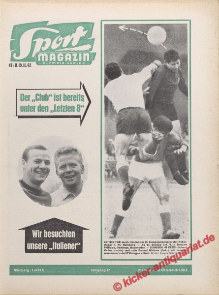 Sportmagazin Nr. 47A, 19.11.1962 bis 25.11.1962