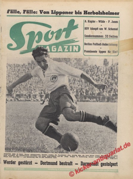 Sportmagazin Nr. 36, 6.9.1950 bis 12.9.1950