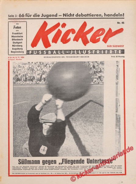 Kicker Nr. 45SW, 8.11.1954 bis 14.11.1954