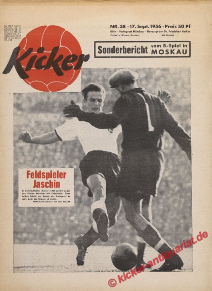 Kicker Nr. 38, 17.9.1956 bis 23.9.1956