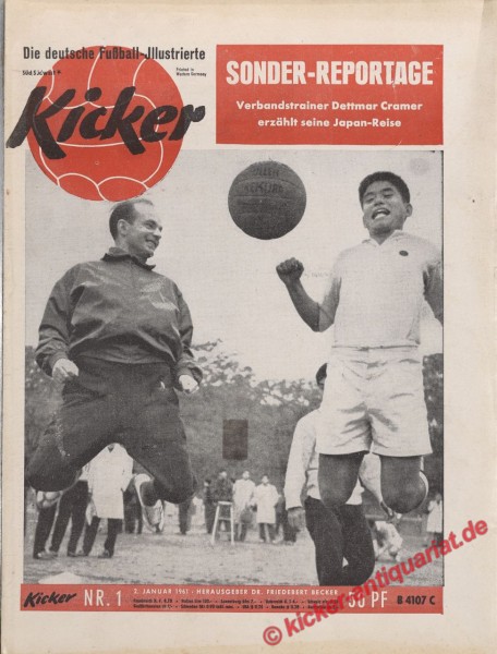 Kicker Nr. 1, 2.1.1961 bis 8.1.1961