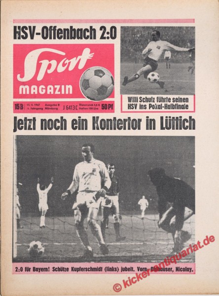Sportmagazin Nr. 15B, 13.4.1967 bis 19.4.1967