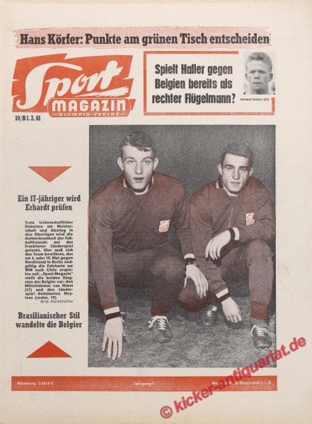Sportmagazin Nr. 10B, 1.3.1961 bis 7.3.1961