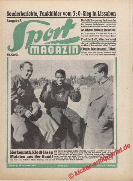 MATATEU (Portugal), BERNIE KLODT (SCHALKE 04), FRITZ HERKENRATH