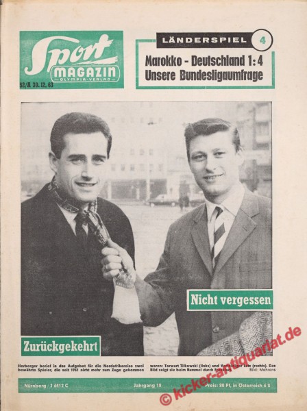 Torwart Tilkowski und Verteidiger Lutz