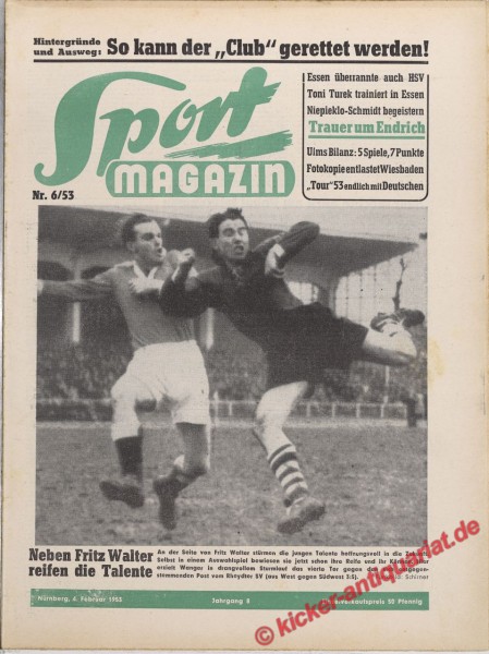 Sportmagazin Nr. 6A, 4.2.1953 bis 10.2.1953