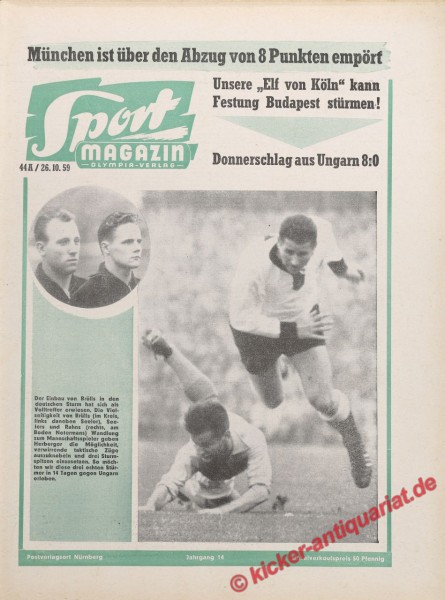Sportmagazin Nr. 43A, 26.10.1959 bis 1.11.1959