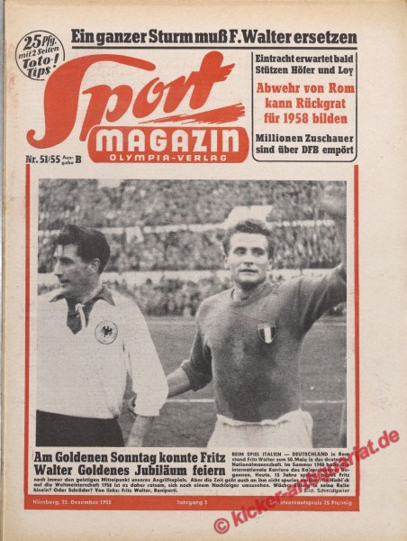 Sportmagazin Nr. 51B, 22.12.1955 bis 28.12.1955