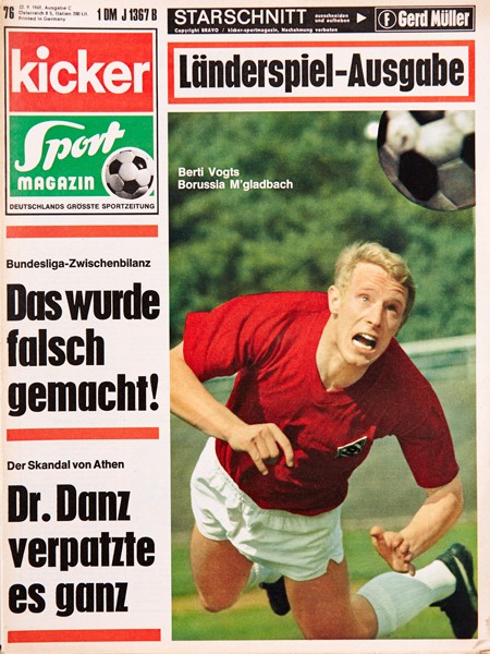 Kicker Sportmagazin Nr. 76, 22.9.1969 bis 28.9.1969