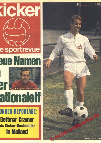 Kicker Sportrevue Nr. 8, 20.2.1967 bis 26.2.1967