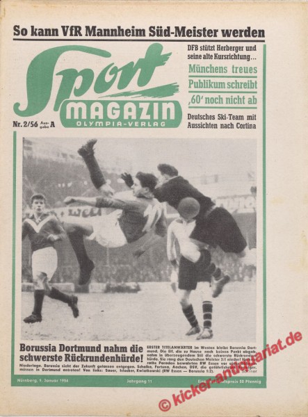 Sportmagazin Nr. 2A, 9.1.1956 bis 15.1.1956