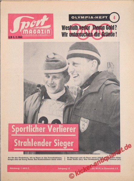 Sportmagazin Nr. 6B, 5.2.1964 bis 11.2.1964