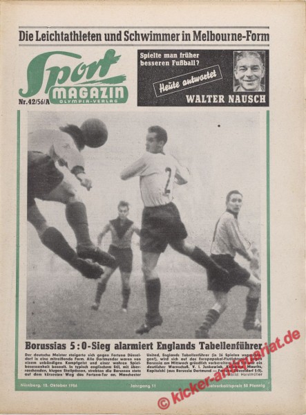 Sportmagazin Nr. 42A, 15.10.1956 bis 21.10.1956
