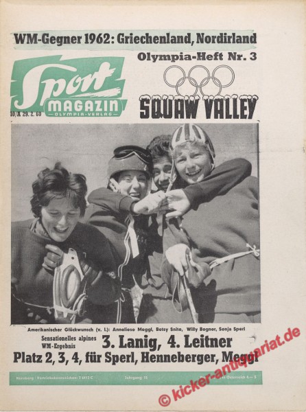Sportmagazin Nr. 10A, 7.3.1960 bis 13.3.1960