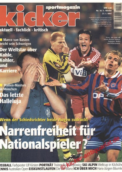 Kicker Sportmagazin Nr. 10, 27.1.1997 bis 2.2.1997