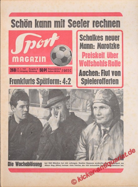 Sportmagazin Nr. 26B, 29.6.1967 bis 5.7.1967