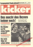 Kicker Titelbild: Gerd Müller und Hoeneß als Europapokal Sieger.