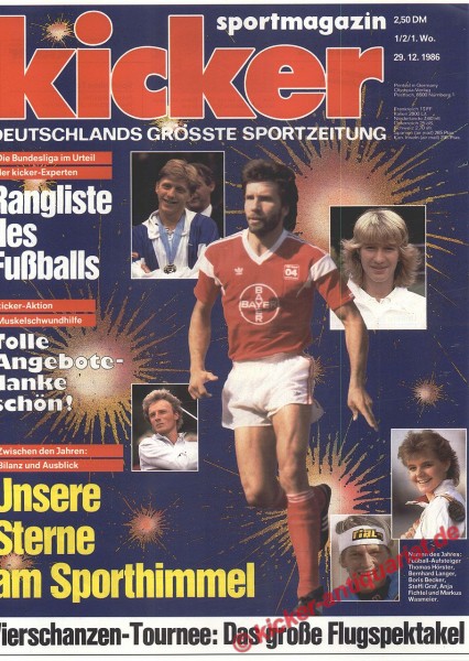 THOMAS HÖRSTER (BAYER LEVERKUSEN), DIE RANGLISTE DES DEUTSCHEN FUSSBALLS!
