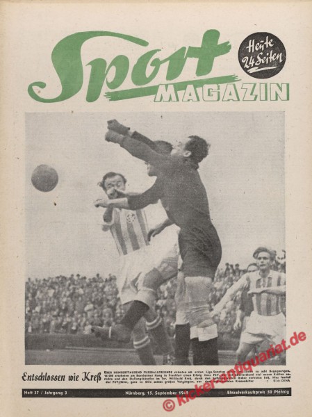 Sportmagazin Nr. 37, 15.9.1948 bis 21.9.1948