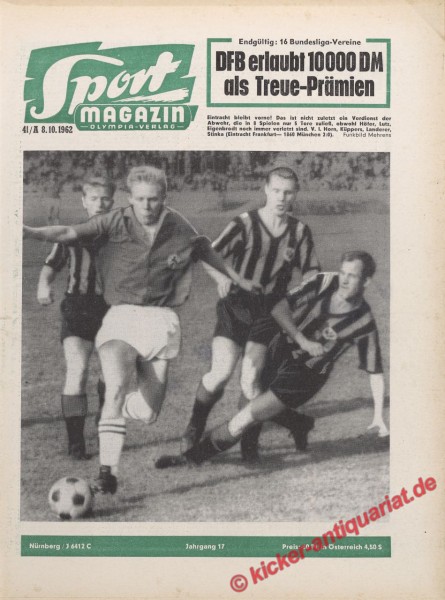 Sportmagazin Nr. 41A, 8.10.1962 bis 14.10.1962