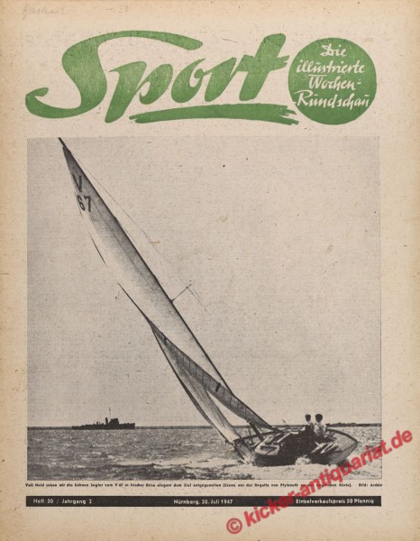 Sportmagazin Nr. 30, 30.7.1947 bis 5.8.1947
