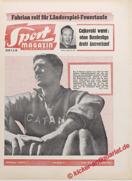 Sportmagazin Nr. 10B, 7.3.1962 bis 13.3.1962