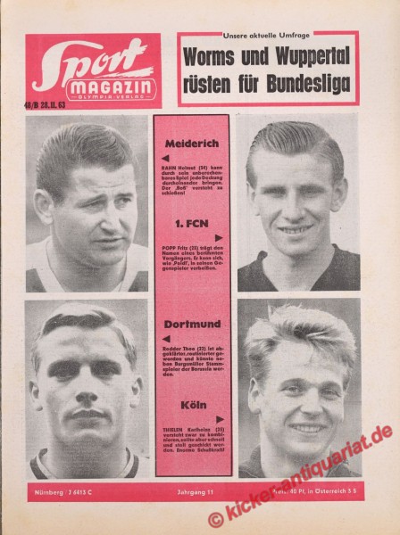 Sportmagazin Nr. 48B, 28.11.1963 bis 4.12.1963