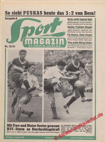 Sportmagazin Nr. 31A, 1.8.1955 bis 7.8.1955