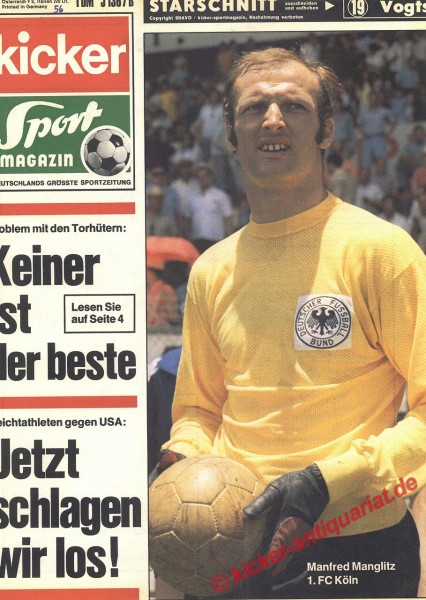 Kicker Sportmagazin Nr. 56, 13.7.1970 bis 19.7.1970