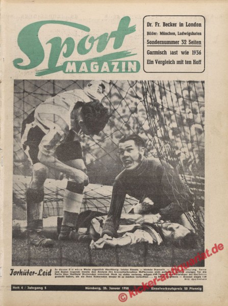 Sportmagazin Nr. 4, 25.1.1950 bis 31.1.1950