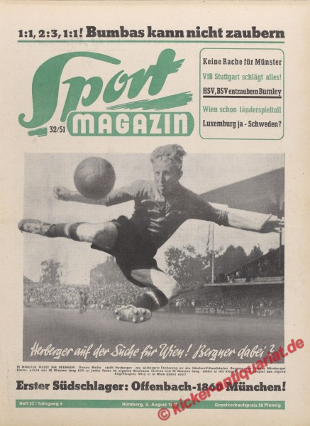 Sportmagazin Nr. 32, 8.8.1951 bis 14.8.1951