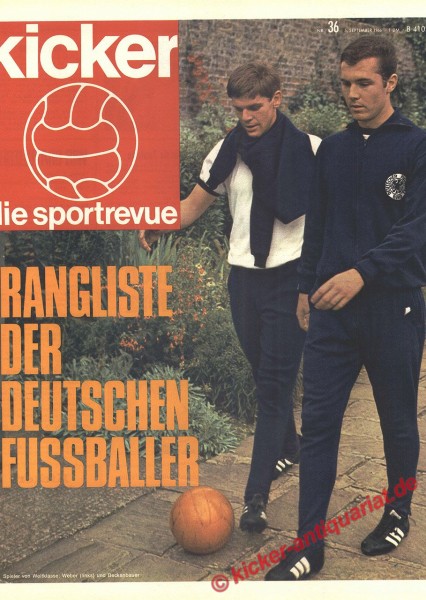 Kicker Sportrevue Nr. 36, 5.9.1966 bis 11.9.1966