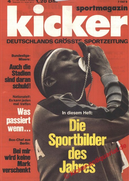 Kicker Sportmagazin Nr. 4, 8.1.1973 bis 14.1.1973