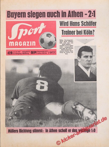Sportmagazin Nr. 42B, 19.10.1967 bis 25.10.1967