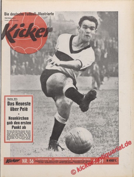 Kicker Nr. 36, 4.9.1961 bis 10.9.1961