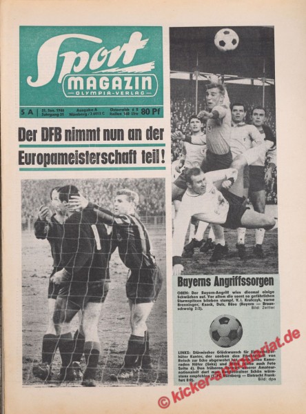 Sportmagazin Nr. 5A, 31.1.1966 bis 6.2.1966