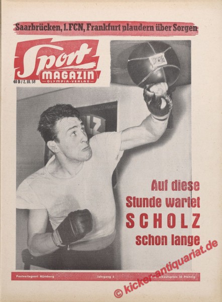 Sportmagazin Nr. 40B, 2.10.1958 bis 8.10.1958