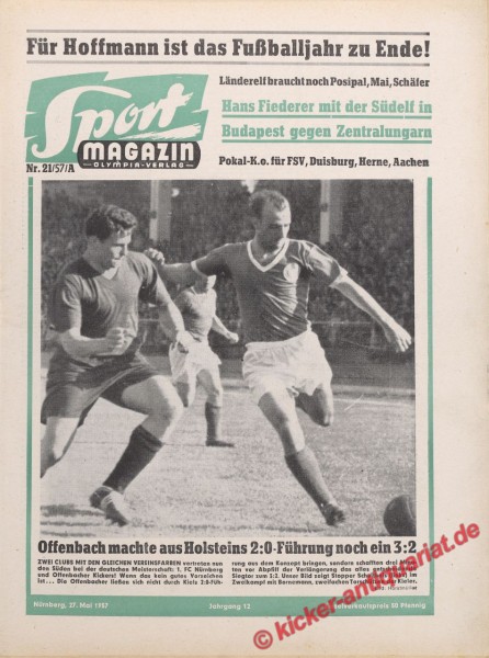 Sportmagazin Nr. 21A, 27.5.1957 bis 2.6.1957