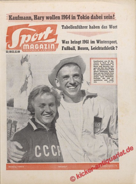 Sportmagazin Nr. 50B, 8.12.1960 bis 14.12.1960