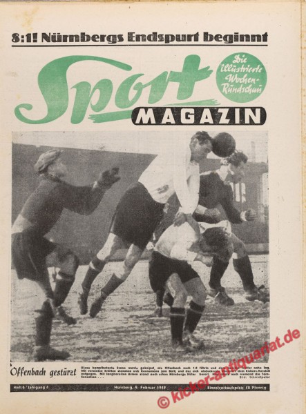 Sportmagazin Nr. 6, 9.2.1949 bis 15.2.1949