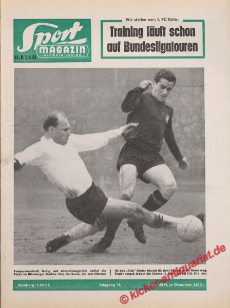 Sportmagazin Nr. 13A, 1.4.1963 bis 7.4.1963