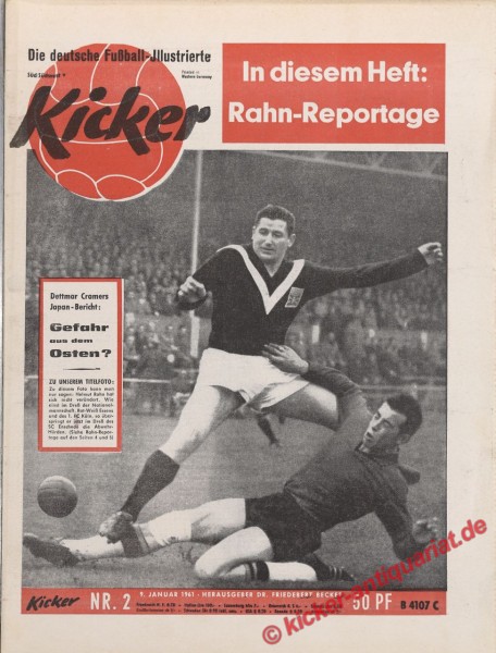 Kicker Nr. 2, 9.1.1961 bis 15.1.1961
