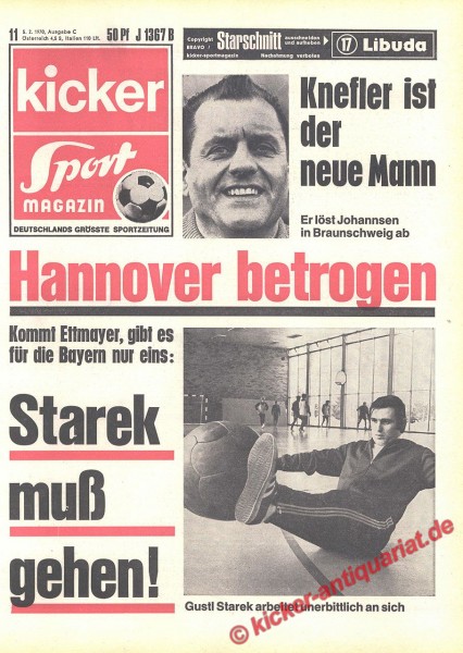Kicker Sportmagazin Nr. 11, 5.2.1970 bis 11.2.1970