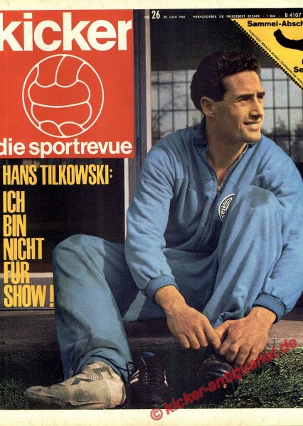 Original Kicker Zeitung – 28.6.1965 bis 4.7.1965 – Einzigartiges Fußball-Geschenk zum Geburtstag