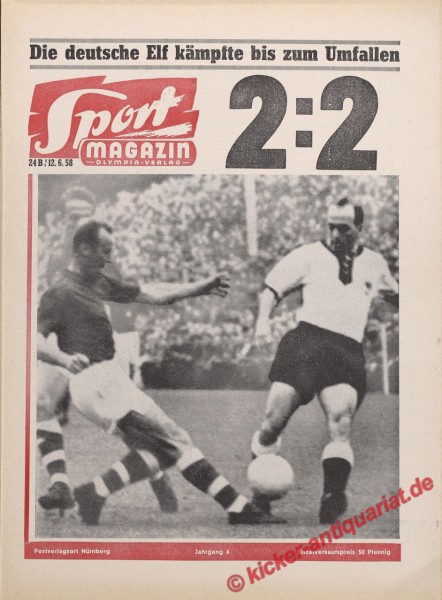 Sportmagazin Nr. 24B, 12.6.1958 bis 18.6.1958