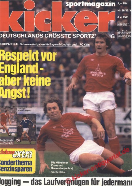 Kicker Titelbild: Kraus und Dremmler (Bayern München)