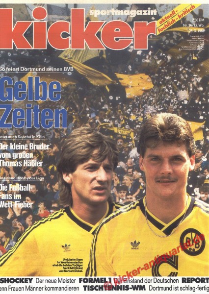 Kicker Schlagzeile: So feiert Dortmund seinen BVB. Gelbe Zeiten.