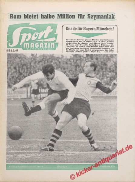 Sportmagazin Nr. 6A, 8.2.1960 bis 14.2.1960