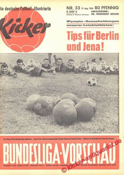 Kicker Nr. 33, 17.8.1964 bis 23.8.1964